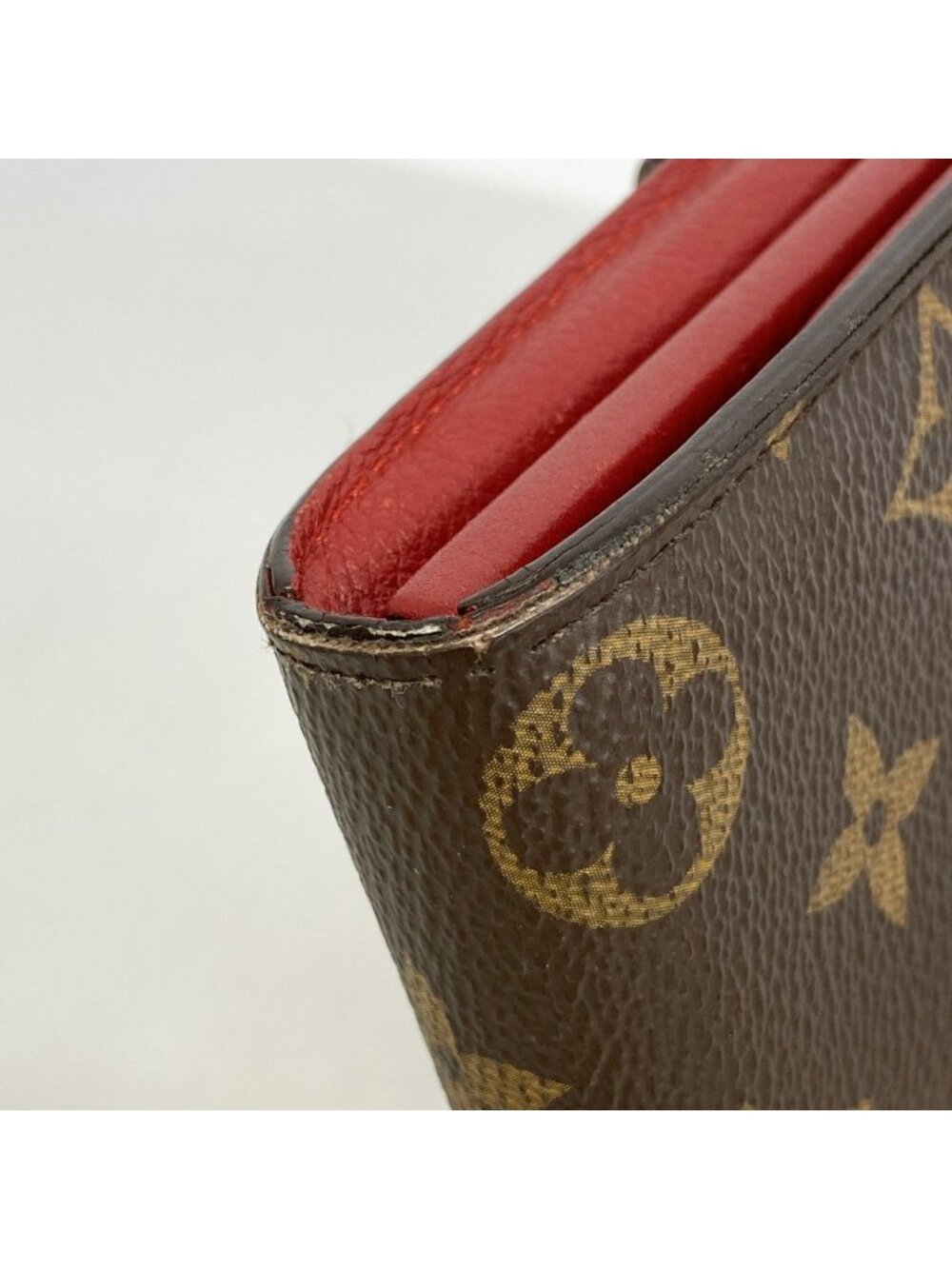 Louis Vuitton Wallet Monogram Portefeuille Pallas Brown Cerise - Picture 5 of 10